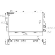 Ölmez Skoda Motor Radyatörü Favorıt Ksız + Mek