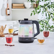 Karaca Yeni Seri 2 in 1 Glass Tea XL  Aile Boyu (35 Bardak) Cam Su Isıtıcı ve Çay Makinesi