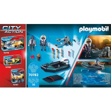 Playmobil 70782 Şehir Aksiyonu Polis Uçma Sırt Çantası ve Bot