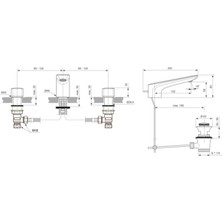 Ideal Standard  

BC759AA Conca 3 Delikli Lavabo Bataryası 5l/dk Krom Sifon Kumandalı