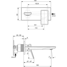 Ideal Standard 

A7371GN Conca Ankastre Lavabo Bataryası Kıt2 Gümüş Fırtına