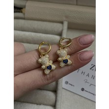 Zweig 925 Ayar Gümüş Zirkon Taşlı Ayıcık Küpe