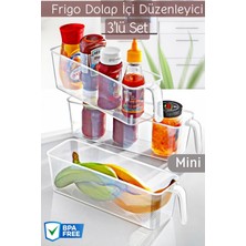 Nandy Home Frigo Kulplu Mini Buzdolabı & Dolap Içi Düzenleyici Organizer 3 Adet