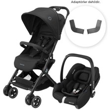 Maxi-Cosi Lara2-Cabriofix I-Size Ultra Kompakt Kabin Boy Seyahat Sistem Bebek Arabası Essential Black