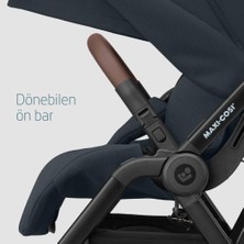 Maxi-Cosi Leona2-Cabriofix Tek Elle Katlanabilen Ultra Kompakt Çift Yönlü Seyahat Sistem Bebek Arabası Essential Graphite