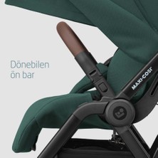 Maxi-Cosi Leona2-Cabriofix I-Size Tek Elle Katlanabilen Ultra Kompakt Çift Yönlü Seyahat Sistem Bebek Arabası Green-Black