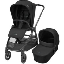 Maxi Cosi Street+ Ekstra Portbebeli Tek Elle Katlanabilen Bebek Arabası Essential Black