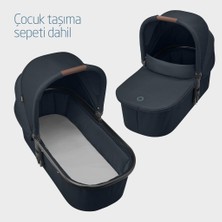 Maxi Cosi Street+ Ekstra Portbebeli Tek Elle Katlanabilen Bebek Arabası Essential Graphite