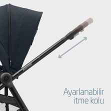 Maxi Cosi Street+ Ekstra Portbebeli Tek Elle Katlanabilen Bebek Arabası Essential Graphite