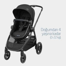 Maxi-Cosi Zelia3 2in1 Portbebeye Dönüşebilen Bebek Arabası Essential Black