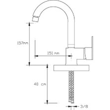 FOMA Vista White Kuğu Lavabo Bataryası Mat Beyaz 1024VW