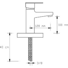 FOMA Vista Black Lavabo Bataryası Mat Siyah 1022VB