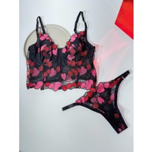 Mila Çiçekli Uzun Bralet Takım