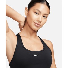 Nike Swoosh Kadın Bra Siyah Renkli Hafif Destekli Tasarım Günlük Kullanım İçin