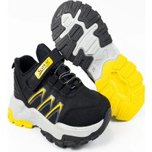 Scor-x Çocuk Erkek Siyah Su Geçirmez Içi Sıcak Astarlı Outdoor Ayakkabı