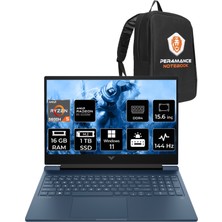 HP Victus 15 AMD Ryzen 5 5600H 16GB 1TB SSD RX6500M 144Hz 15.6'' FHD W11H Taşınabilir Bilgisayar & PER4 Çanta 7N9G7EAPN384