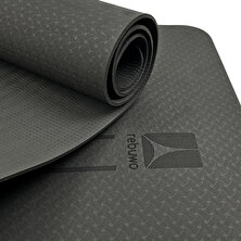 Rebuwo Çift Çizgi Tasarımlı 5mm Tpe Yoga Pilates Mat