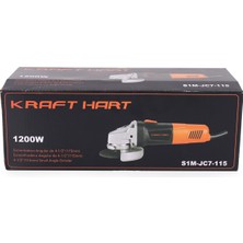 Kraft Hart Profesyonel 1200W 115 mm Avuç Içi Taşlama Spiral Makinesi