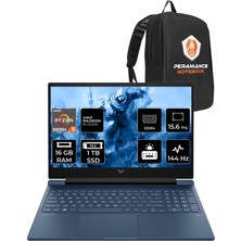 HP Victus 15 AMD Ryzen 5 5600H 16GB 1TB SSD RX6500M 144Hz 15.6'' FHD FDOS Taşınabilir Bilgisayar & PER4 Çanta 7N9G7EAPN324