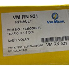 Volmerk Sabit Volan - Renault Trafic 3 Qashqai Xtrail 1.6 Dcı Volmerk