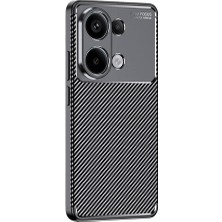 Apsuwa Xiaomi Redmi Note 13 Pro 4g Kılıf Negro Karbon Desen + Ekran Koruyucu