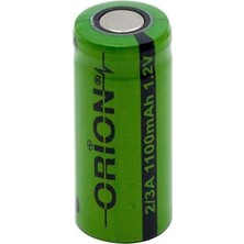 Orion 1.2V Ni Mh 2 3A 1100 mah Şarj Edilebilir Pil