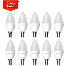Panasonic 4.9W LED Ampul E14 Duy Beyaz Işık 10'lu Paket