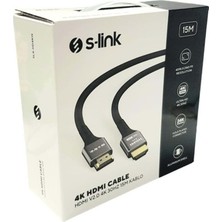 S-Lınk SLX-HD4K03 19+1 HDMI To HDMI 3m Metal V2.0 4K 60HZ Kablo