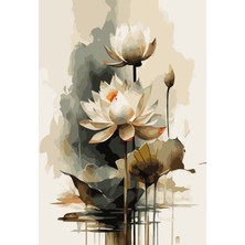 Lule Hobby Sayılarla Boyama Seti Lotus Çiçeği 40x50 cm