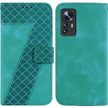 YH Market Xiaomi 12/12S/12X Pu Deri Kart Yuvası Fonksiyonu Için Telefon Kılıfı Kabartmalı (Yurt Dışından)