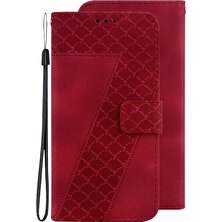 YH Market Google Piksel 7 Pro Için Telefon Kılıfı Pu Deri Kabartmalı Desen Flip Folio (Yurt Dışından)