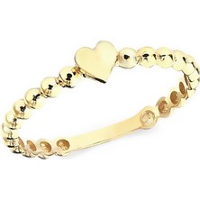 Altın Sepeti Altın Toptop Kalp Yüzük