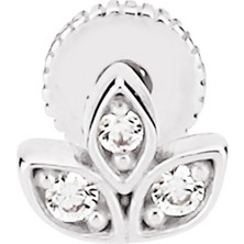 Altın Sepeti Beyaz Altın Lotus Helix Piercing