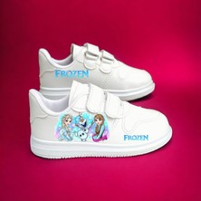 Amazoon Desing Prenses karlar Baskılı Beyaz Çocuk Spor Ayakkabı Sneaker