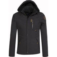 Delpino Su ve Rüzgar Geçirmez Kürklü Softshell Erkek Mont