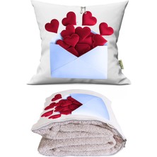 Caisya Kalpli Zarf Tv Battaniyeli Opsiyonel Dekoratif Kırlent