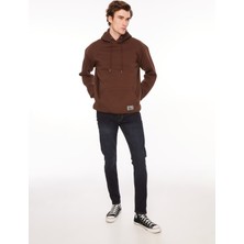 The Crow Normal Bel Dar Koyu Mavi Erkek Denim Pantolon TC5002