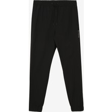 Fabrika Lastikli Bel Dar Paça Siyah Erkek Chino Pantolon F4SM-PNT 0123