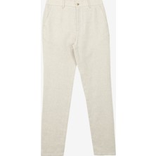 Fabrika Lastikli Bel Normal Paça Bej Erkek Chino Pantolon F4SM-PNT 0441