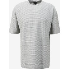 Fabrika Bisiklet Yaka Çizgili Haki Erkek T-Shirt F4SM-TST 036