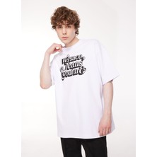 Versace Jeans Couture Bisiklet Yaka Beyaz Erkek T-Shirt 75GAHG02CJ01G003