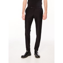 Tombolini Standart Bel Normal Paça Slim Fit Siyah Erkek Pantolon PS34_IYQR