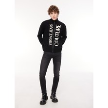 Versace Jeans Couture Normal Bel Normal Paça Slim Fit Siyah Erkek Denim Pantolon 75GAB5D0CDW81909