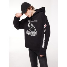 Versace Jeans Couture Bisiklet Yaka Siyah Erkek Sweatshırt 75GAIE05CF02E899