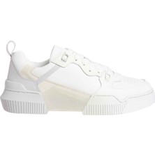 Calvin Klein Krem Kadın Deri Sneaker YW0YW01306PSX