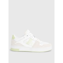 Calvin Klein Beyaz Kadın Süet Sneaker YW0YW0144602U