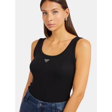 Guess Polo Yaka Siyah Kadın Büstiyer W3YP68KA0H1-JBLK