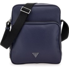 Guess Mavi Erkek 7X30X25 cm Postacı Çantası Crtsa Sfno Smrt Cmpc - Travel Case