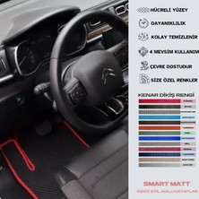 Smart Matt Citroen C3 C 3 2020 + Uyumlu Yeni Nesil Araca Özel Akıllı Oto Paspas Havuzlu Oto Paspas Araba Paspas