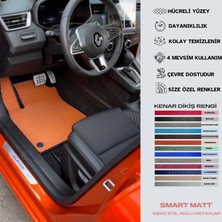 Smart Matt Renault Clio Alpine 2023+ Uyumlu Yeni Nesil Araca Özel Akıllı Oto Paspas Havuzlu Oto Paspas Araba Paspas